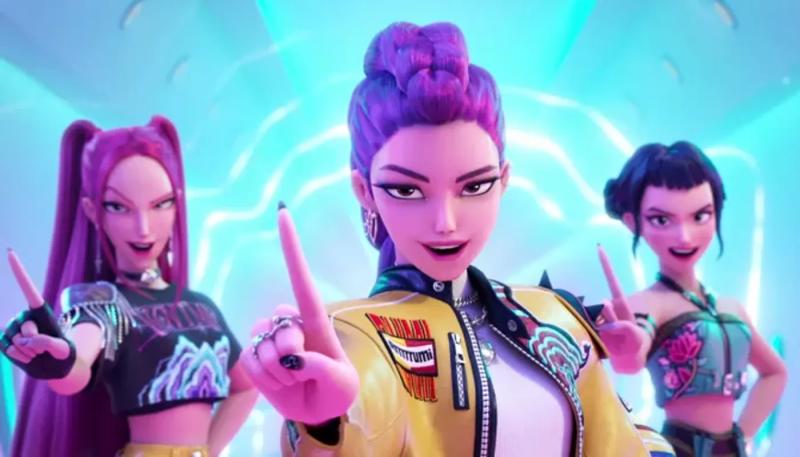 Аниме "Кей-поп-охотницы на демонов" установил рекорд на Netflix