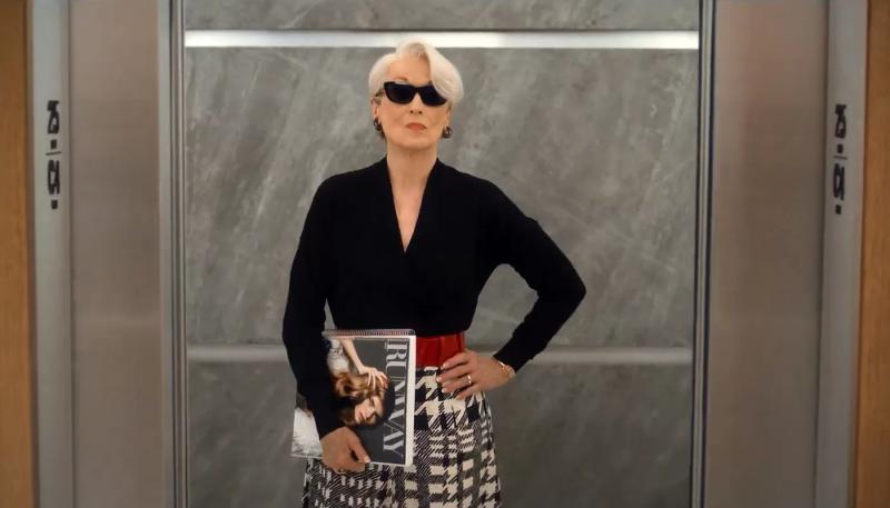 Мэрил Стрип в тизер-трейлере фильма "Дьявол носит Prada 2"